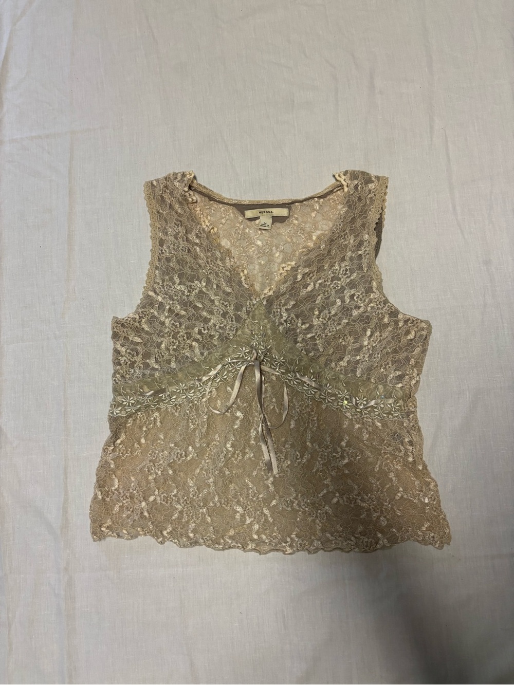 Merona Beige Lace Camisole